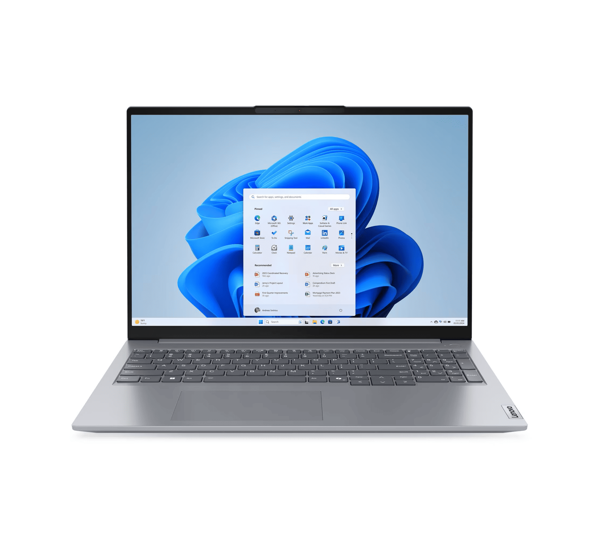 BIRINCHI - Купить Ноутбук Lenovo Thinkbook 16 G7 IML / Ultra 5 125U / 8 GB / SSD 512 GB / 16", Arctic Grey онлайн с доставкой в маркетплейсе alifshop.uz